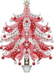 Colorful Christmas Trees Peppermint (image for) Colorful Christmas Trees Peppermint